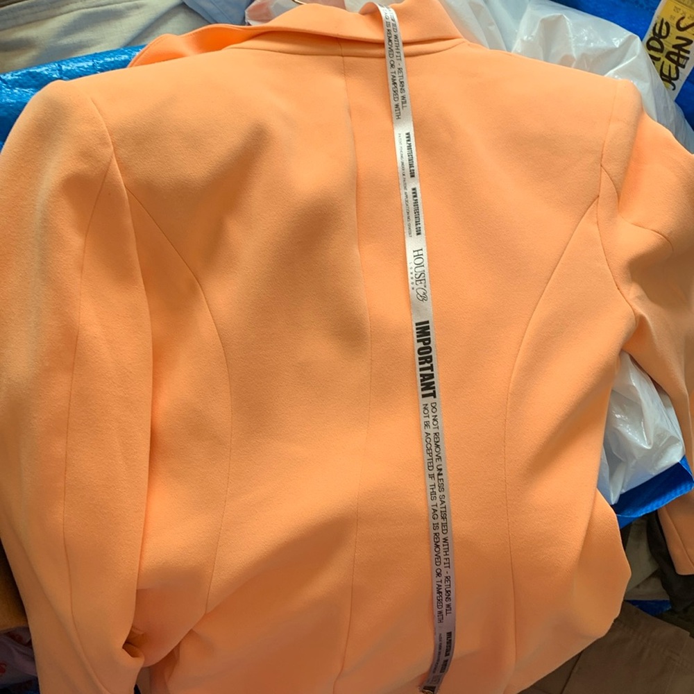 Tuxedo dress orange used House of CB